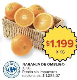 Carrefour Naranja de ombligo oferta
