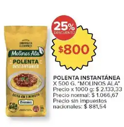 Carrefour Molinos Ala polenta instantánea oferta