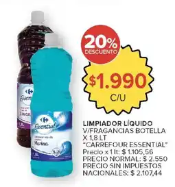 Carrefour Carrefour essential limpiador líquido oferta