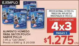 Carrefour Purina alimento húmedo para gatos pouch sabor pollo oferta