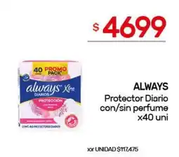 Nini Mayorista ALWAYS Protector Diario con/sin perfume oferta