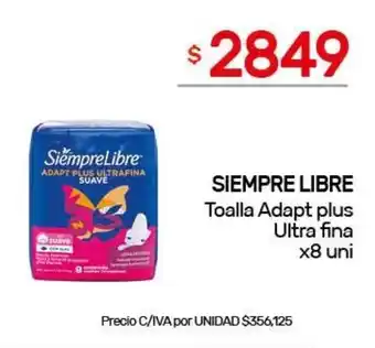 Nini Mayorista Siempre libre toalla adapt plus ultra fina oferta