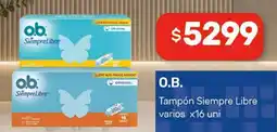 Nini Mayorista O.B. tampón siempre libre oferta