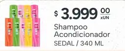 El Milagro Mayorista Sedal shampoo acondicionador oferta