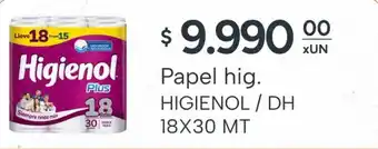 El Milagro Mayorista Higienol papel hig. oferta