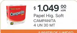 El Milagro Mayorista Campanita papel hig. soft oferta