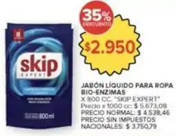 Carrefour Market Skip - jabón líquido para ropa bio-enzimas oferta