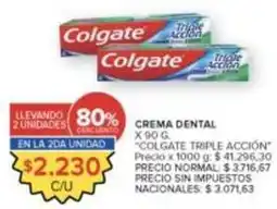 Carrefour Market Colgate - crema dental triple accion oferta