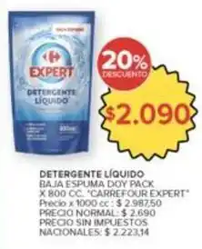 Carrefour Market Detergente líquido oferta