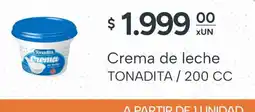 El Milagro Mayorista Tonadita crema de leche oferta