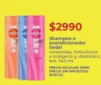 Sedal - shampoo o acondicionador