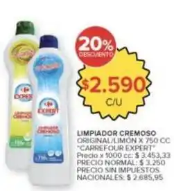 Carrefour Market Carrefour - limpiador cremoso original/limón oferta