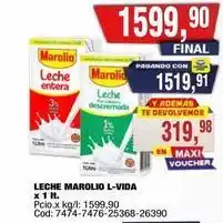 Maxiconsumo Marolio - leche l-vida oferta