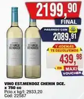 Maxiconsumo Estancia mendoza - vino chenin dce. cod: 22587 oferta
