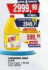 Maxiconsumo Odex - lavandina odex oferta