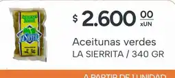 El Milagro Mayorista La sierrita aceitunas verdes oferta