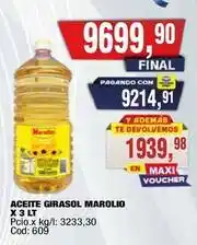 Maxiconsumo Marolio - aceite girasol oferta