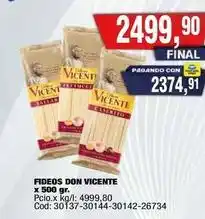 Maxiconsumo Don vicente - fideos oferta