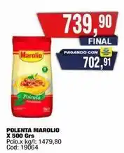 Maxiconsumo Marolio - polenta x 500 grs oferta