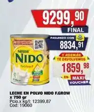 Maxiconsumo Nido - leche en polvo nido f.grow oferta