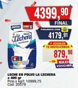 Maxiconsumo La lechera - leche en polvo x 400 gr oferta