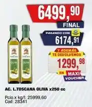 Maxiconsumo Ac. l.toscana oliva x250 cc cod: 28341 oferta