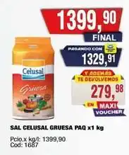 Maxiconsumo Celusal - sal celusal gruesa paq x1 kg oferta