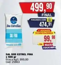 Maxiconsumo Dos estrellas - sal fina oferta
