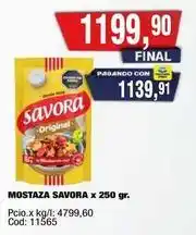 Maxiconsumo Savora - mostaza savora oferta