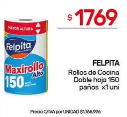 Nini Mayorista FELPITA Rollos de Cocina Doble hoja oferta