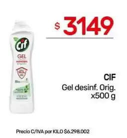 Nini Mayorista CIF Gel desinf. Orig. oferta