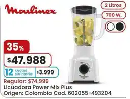 Coto Moulinex licuadora power mix plus oferta