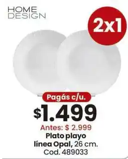 Coto Home design plato playo oferta