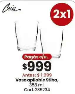 Coto Crisa vaso apilable stiba oferta