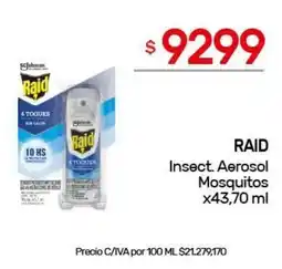 Nini Mayorista RAID Insect. Aerosol Mosquitos oferta