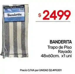 Nini Mayorista Banderita trapo de piso rayado oferta