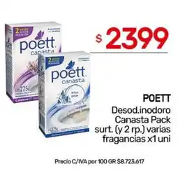 Nini Mayorista Poett desod.inodoro canasta pack surt. oferta