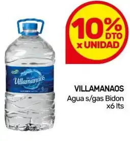 Nini Mayorista VILLAMANAOS Agua s/gas Bidon oferta