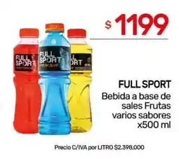 Nini Mayorista FULL SPORT Bebida a base de sales Frutas oferta