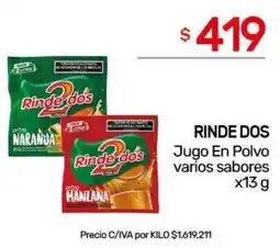 Nini Mayorista RINDE DOS Rinde des Jugo oferta