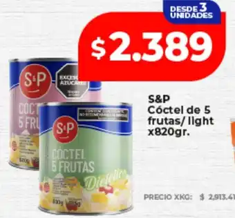 S&P cóctel de 5 frutas/light