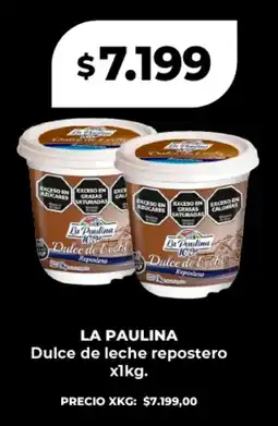 Supermayorista Vital La paulina dulce de leche repostero oferta