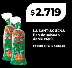 Supermayorista Vital La santiagueña pan de salvado doble oferta