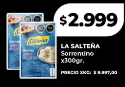 Supermayorista Vital La salteña sorrentinos jamon y mozzarella oferta