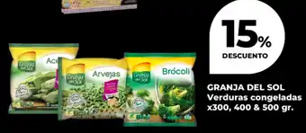 Supermayorista Vital Granja del sol verduras congeladas oferta