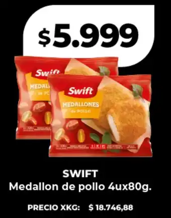 Supermayorista Vital Swift medallones de pollo oferta