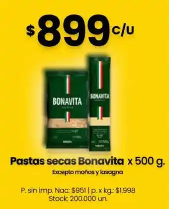 Bonavita pastas secas