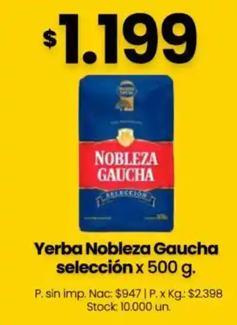 Nobleza Gaucha yerba selección