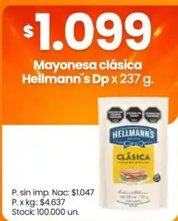 Changomas Hellmann's mayonesa clásica oferta