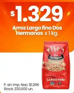 Changomas Dos Hermanos arroz largo fino oferta